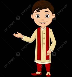 мультфильм индийский мальчик в традиционном костюме PNG , платье, добро пожаловать, раджа PNG картинки и пнг рисунок для й загрузки