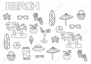 Hand Drawn Beach Set