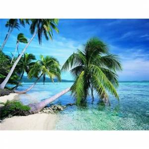 GATYZTORY Раскраска по номерам морской пейзаж DIY раскраска маслом по номерам песчаный пляж пейзаж Краска на холсте художественные картины Домашний декор