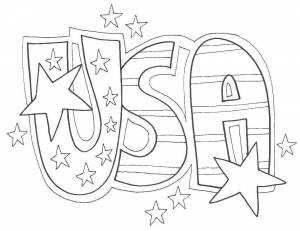 Раскраски Раскраска Сша США