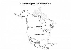 Раскраска Северная Америка