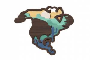 Конструктор из дерева Континенты