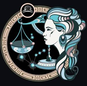 Картина по номерам ЖПН на холсте с подрамником, Раскраска 40х40, Девушка Весы Знаки Зодиака Женщина Люди