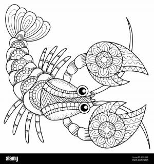 Раскраски Знак зодиака рак