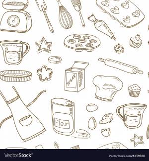 Раскраска кухонные принадлежности