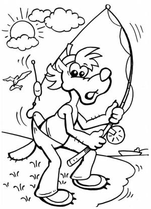 Раскраски Рыбалка