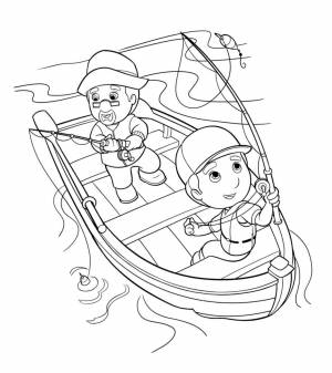 Раскраски Рыбалка