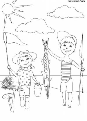 Рисунок летние забавы