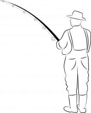 Рыбак рисунок карандашом