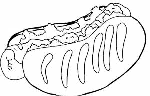 Раскраска Бутерброд