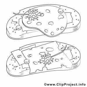 Бутерброд раскраска для детей