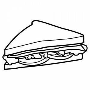 Раскраски Бутерброд