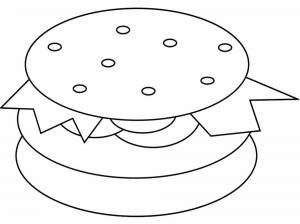 Раскраски Бутерброды