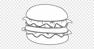 Гамбургер Фаст-фуд Книжка-раскраска Салат Макдональдс, фаст-фуд, png