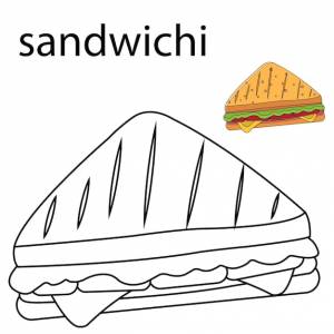 Раскраски сэндвичи 2