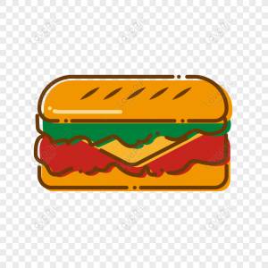 свободно Бургер с бутербродом один рисунок 6 PNG amp; AI изображения  _ размер 8334 × 8334 px, ID 828903090