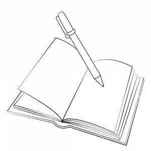 Картинка раскраска ручка