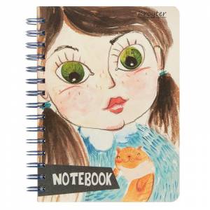 Тетрадь общая А5 160 листов в линейку на спирали Kroyter Мальчик-девочка