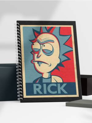 Тетрадь, блокнот, скетчбук А5 формата Рик и морти