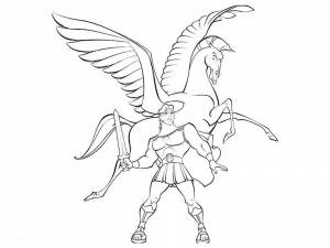 Раскраска Пегас