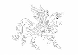 Раскраски с феями, русалками и единорогами Баяла