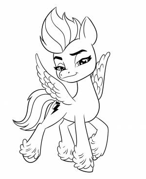 Раскраска Пегас Зипп Сторм