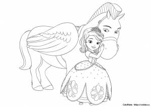 Раскраска Пегас Минимус