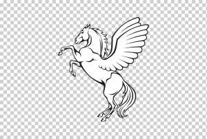 Книжный Рисунок, Лошадь, Пегас, Летающие Лошади, Книжка-раскраска, Штриховая графика, Белый, Голова png