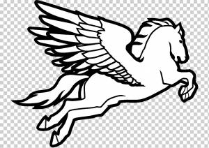 Конь Пегас Рисование Изобразительное искусство, пегас, лошадь, легендарное существо, белый png