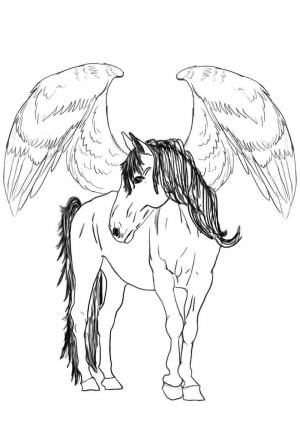 Раскраска Пегас