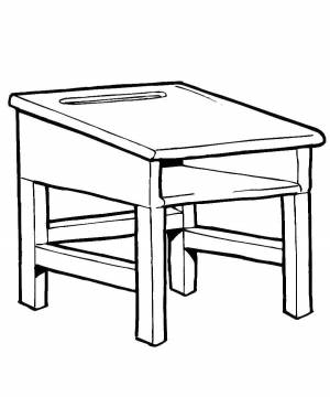 Раскраски Раскраска Парта Парта детские