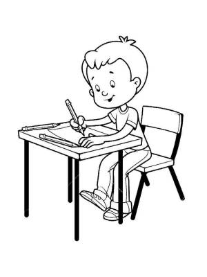 Раскраски Парта