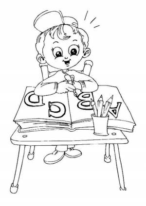 Парта раскраска