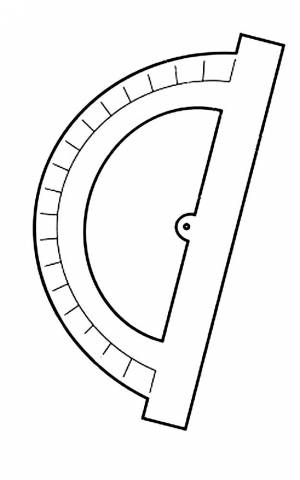 Раскраска Линейка