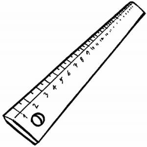 Раскраски Линейка
