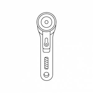 Ручной рисунок дети рисуют векторную иллюстрацию мультфильма стеганая линейка изолирована на белом фоне