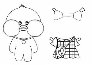 Раскраски Уточка Лалафанфан