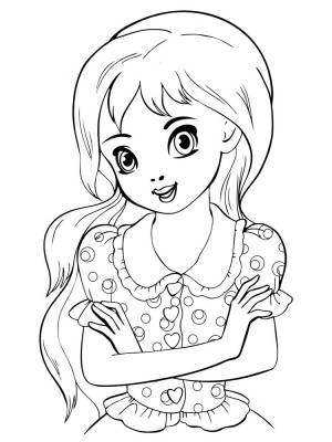 Раскраска Девочка