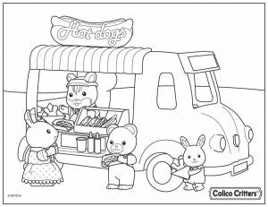 Раскраски Sylvanian families