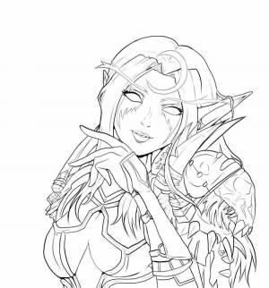 Раскраски World of warcraft