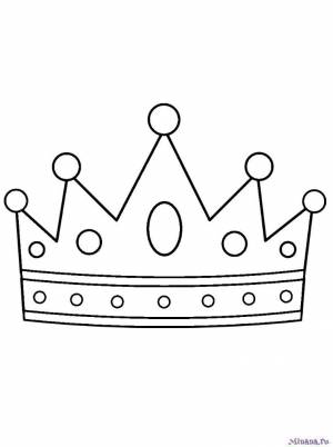 Раскраска Корона