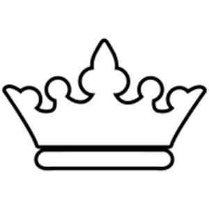 Раскраски Корона королевская корона шаблон для бумаги