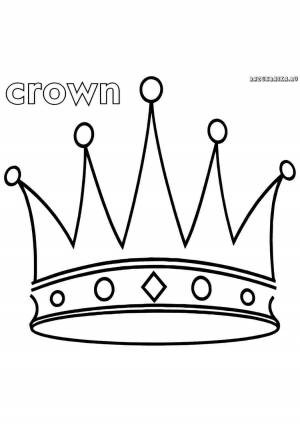 Раскраска корона