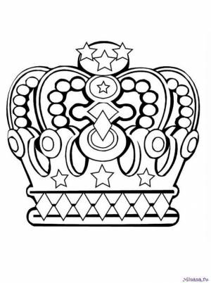 Раскраска корона 3