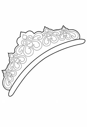 Раскраска Корона Легко
