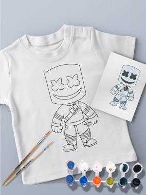 Футболка-раскраска для ребенка Фортнайт