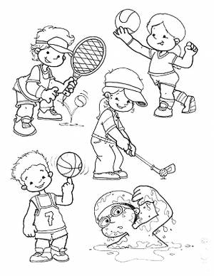 Раскраска Олимпийские Игры