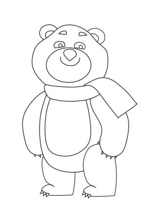 Раскраски олимпийский мишка