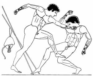 Раскраска олимпийские игры в древней греции