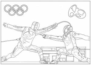 Раскраска Олимпийские игры